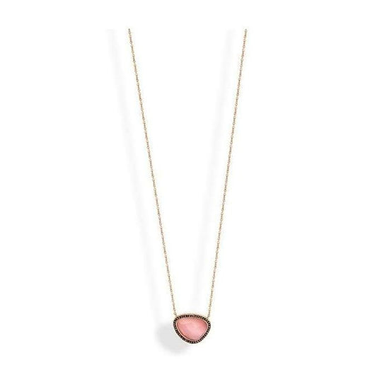 Victoria Rose rosé goldfarbene Halskette mit rosa Steinen