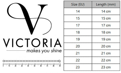 Victoria Silberfarbiges Steinarmband