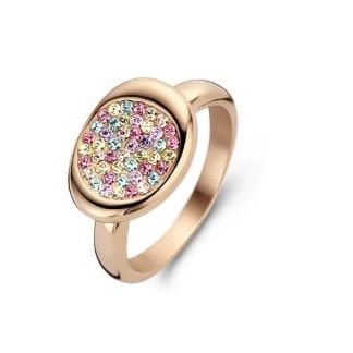 Victoria Rosegoldfarbener Edelsteinring
