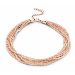 Victoria Rosegoldfarbene Steinkette