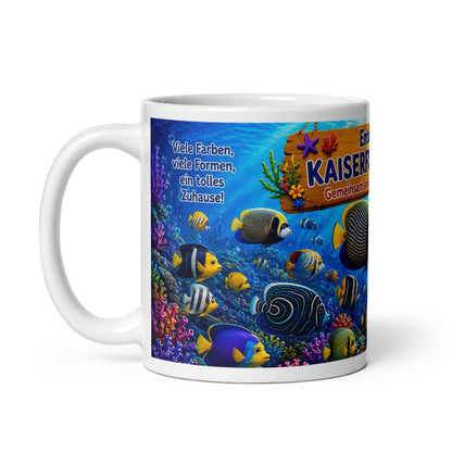 Kaiserfische Kinder Tasse 330 ml – Keramiktasse für Kinder | Exklusives World-for-Children Design
